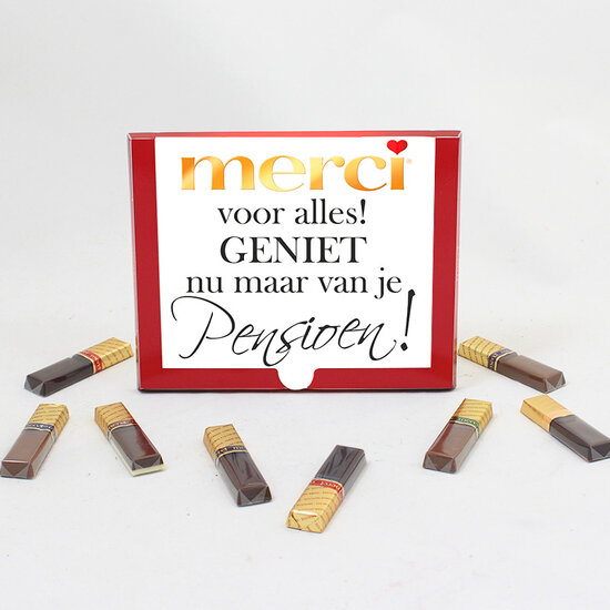 Merci voor alles geniet nu maar van je pensioen