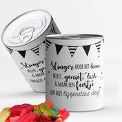 Slinger door het leven, beleef, geniet, lach ... - wit