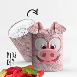 DIY: kleef zelf je blik - Feestvarken