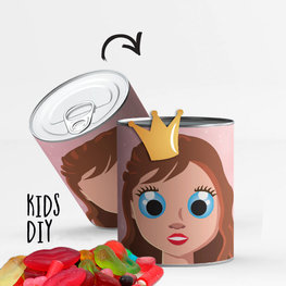 DIY: kleef zelf je blik - prinses