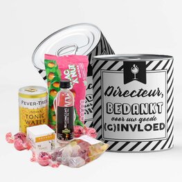 Directeur, bedankt voor uw goede (g)invloed - gin