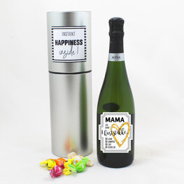 Mama jij bent hartstikke leuk grappig lief gezellig - 75cl