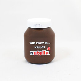 Wie zoet is... krijgt Nutella
