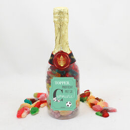 Topper, proficiat met je communie - snoepfles