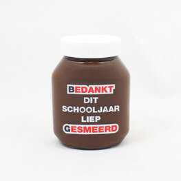 Bedankt dit schooljaar liep gesmeerd - Nutella