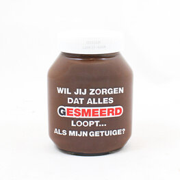 Wil jij zorgen dat alles gesmeerd loopt... als mijn getuige?